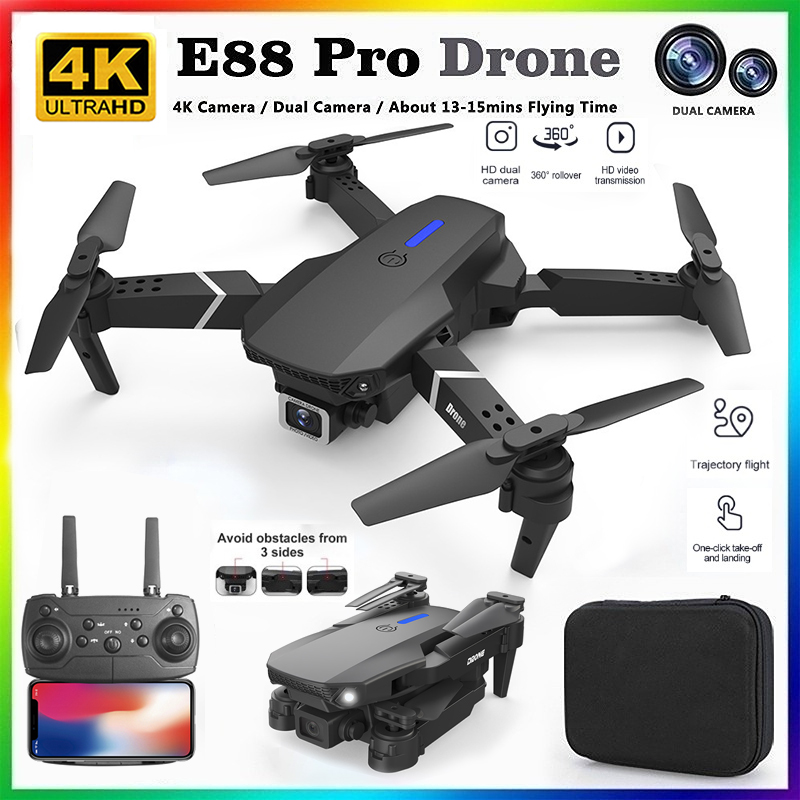 Drone Kit Professional - โดรนรุ่นใหม่ E88 ปี 2026 ระดับมืออาชีพ ความละเอียด